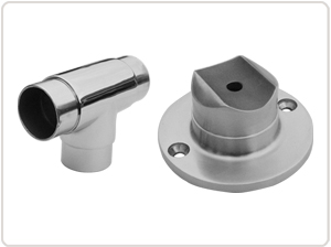 investment cast polished rail fitting